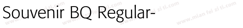 Souvenir BQ Regular字体转换